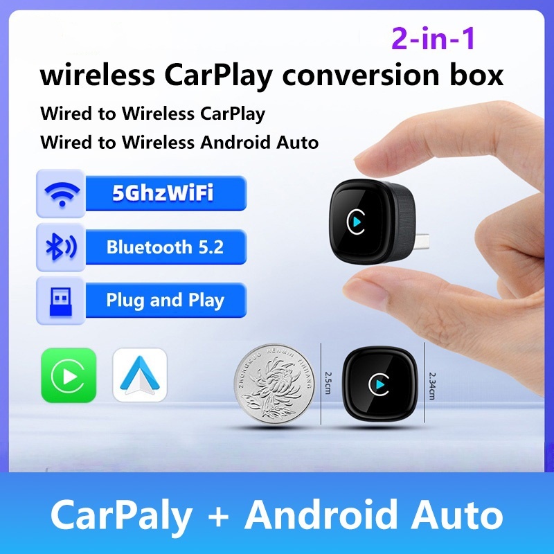 Smartwatch Universal - 2 in 1 Wireless CarPlay Adapter
