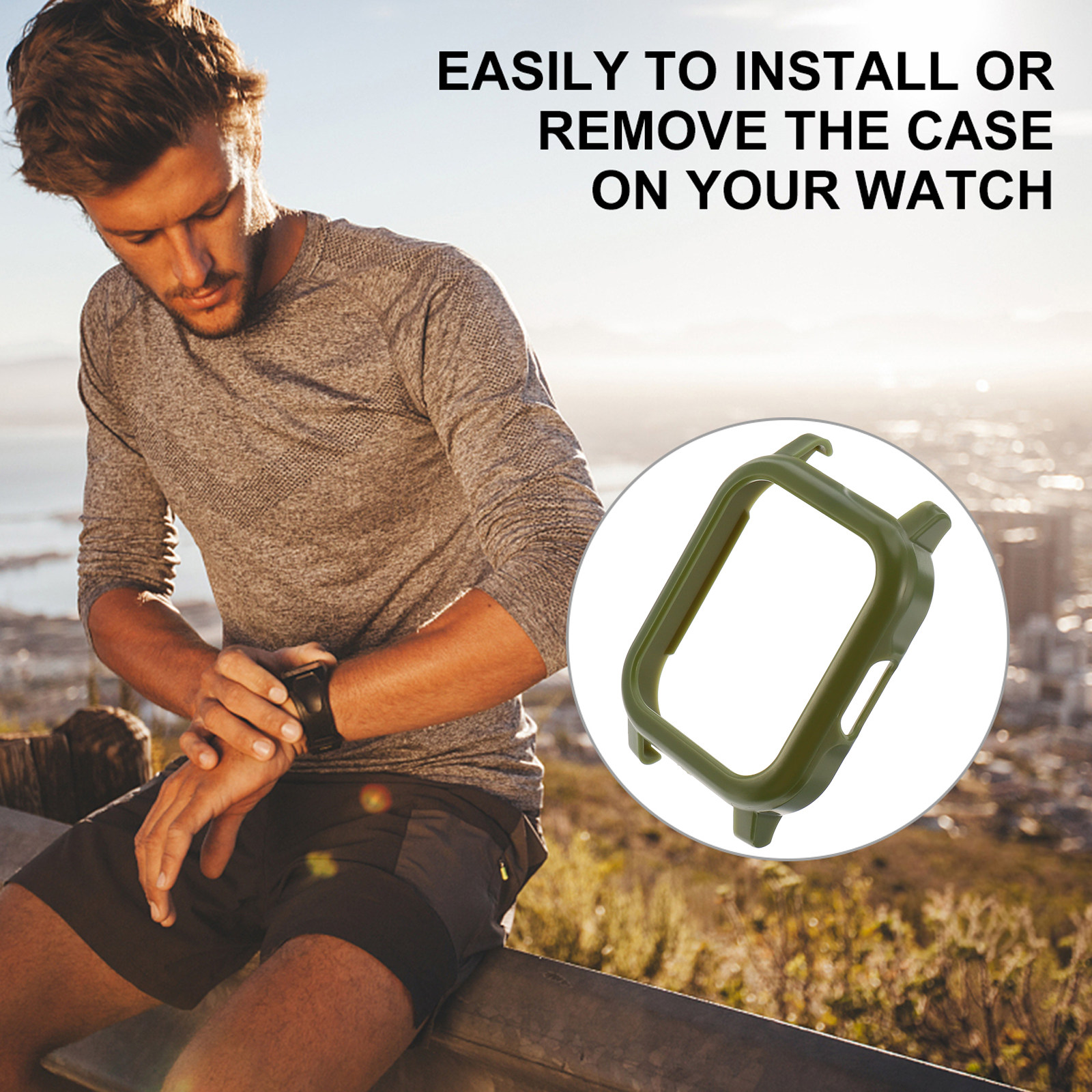 Smartwatch Watch Accessories - 1Pcs Smartwatch Protective Case Stylish Pc