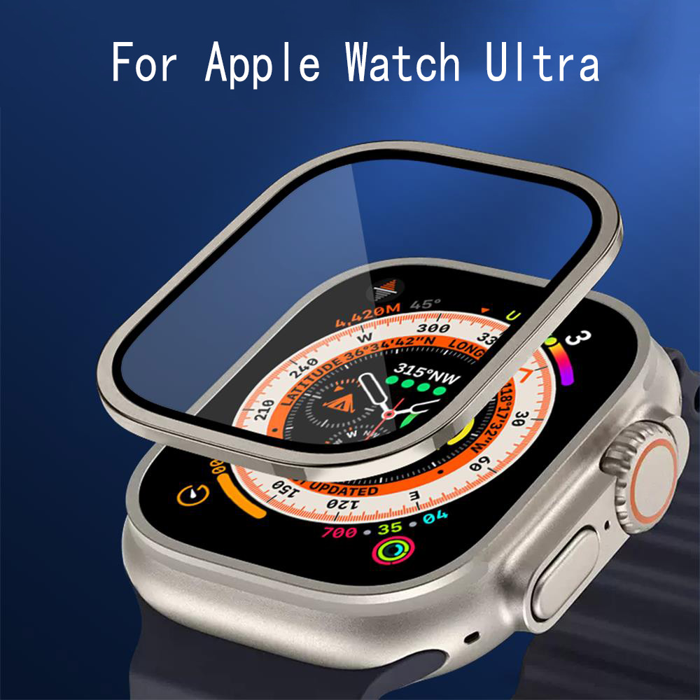 Apple Smartwatch Accessories - Metal Bumper+Tempered Glass For Apple Watch