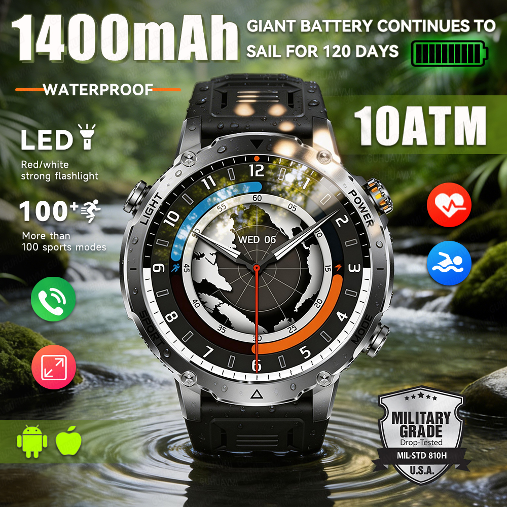 Sport Loop Strap - 2026 New Military Smart Watch Men