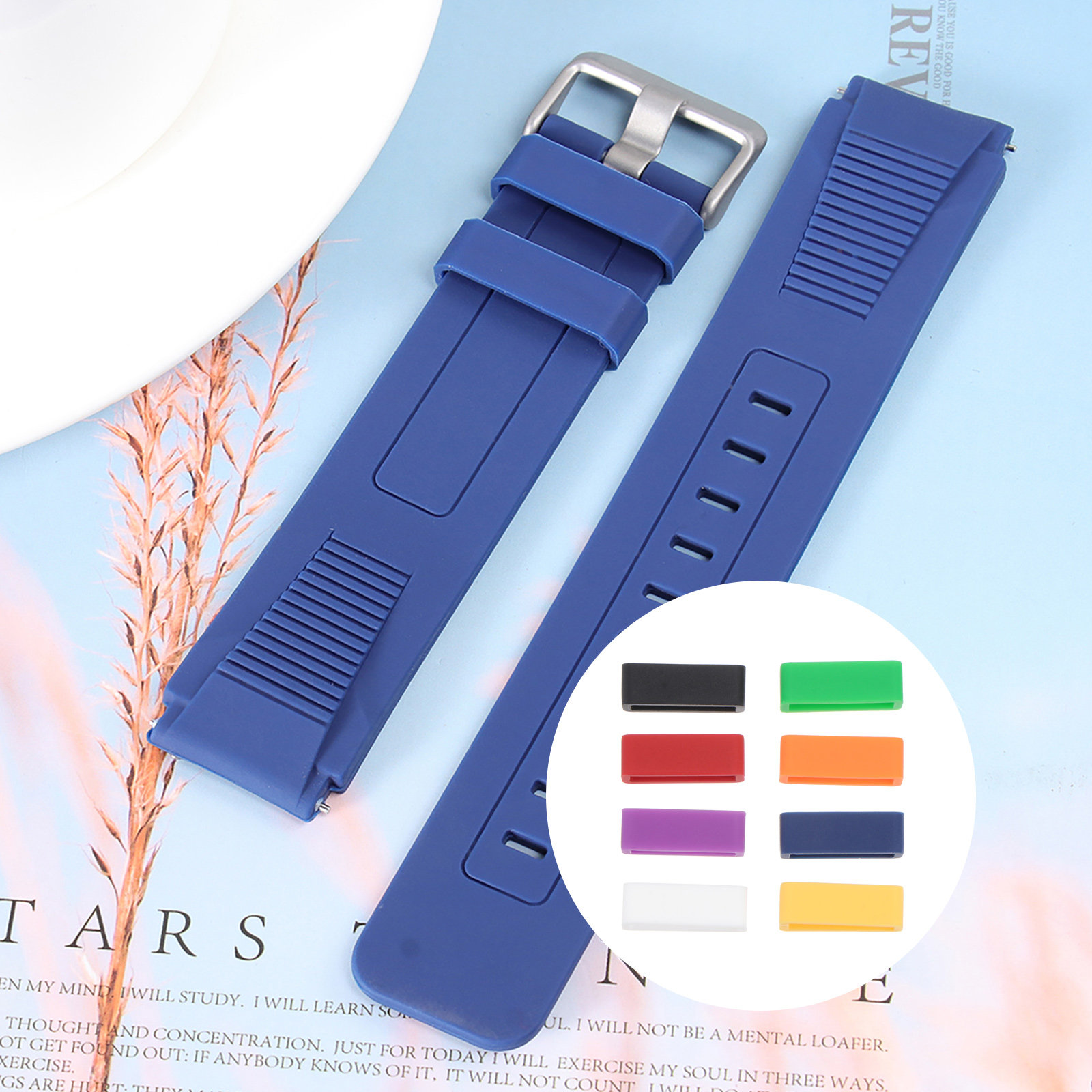 Silicone Band Replacement - 8Pcs 12Mm Silicone Watch Band Buckle