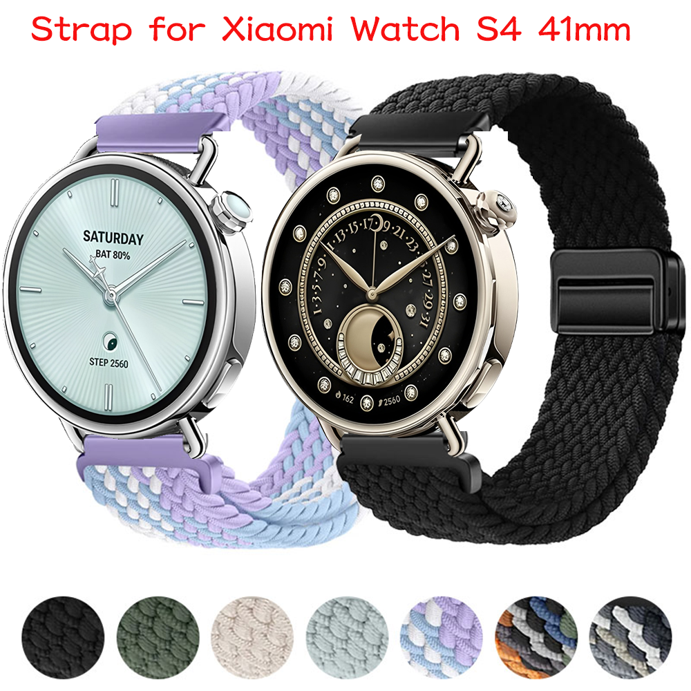 18mm Braided Magnetic Buckle S - đánh giá và giá Xiaomi Smartwatch S4 Accessories