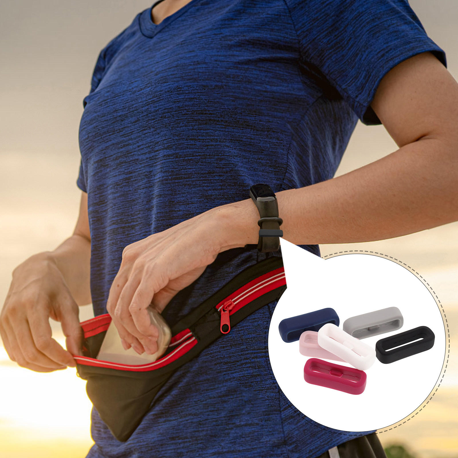 6Pcs Silicone Watch Band Loop  - đánh giá và giá Silicone Band Replacement