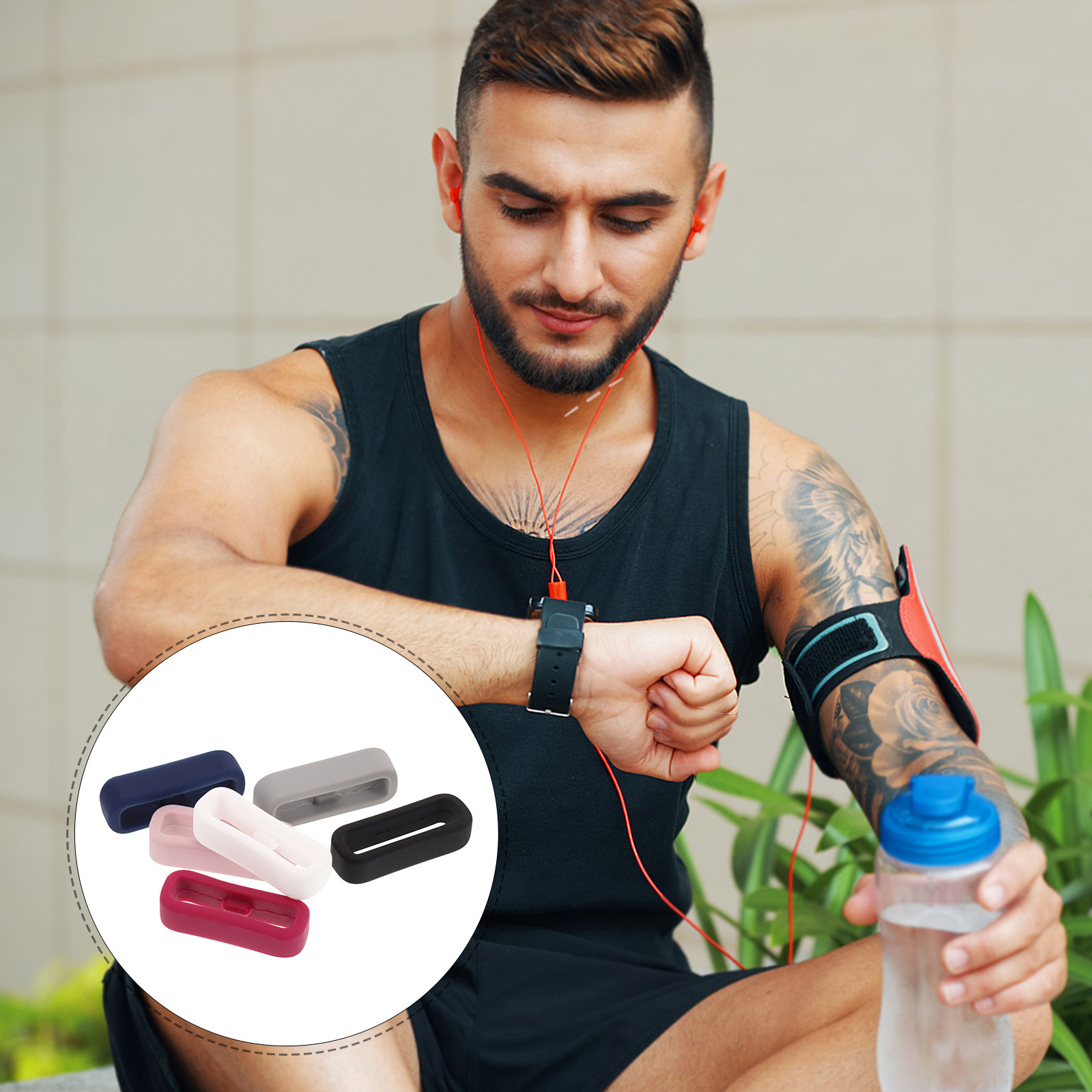 6Pcs Silicone Watch Band Loop  - đánh giá và giá Silicone Band Replacement