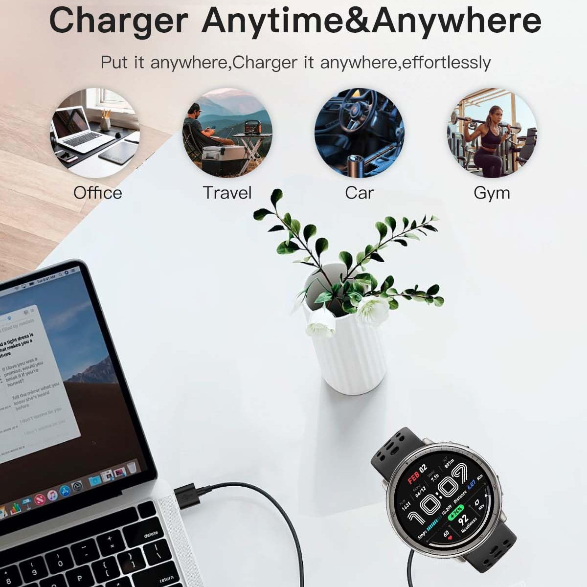 Charging base For Amazfit Acti - đánh giá và giá Amazfit Smartwatch Accessories