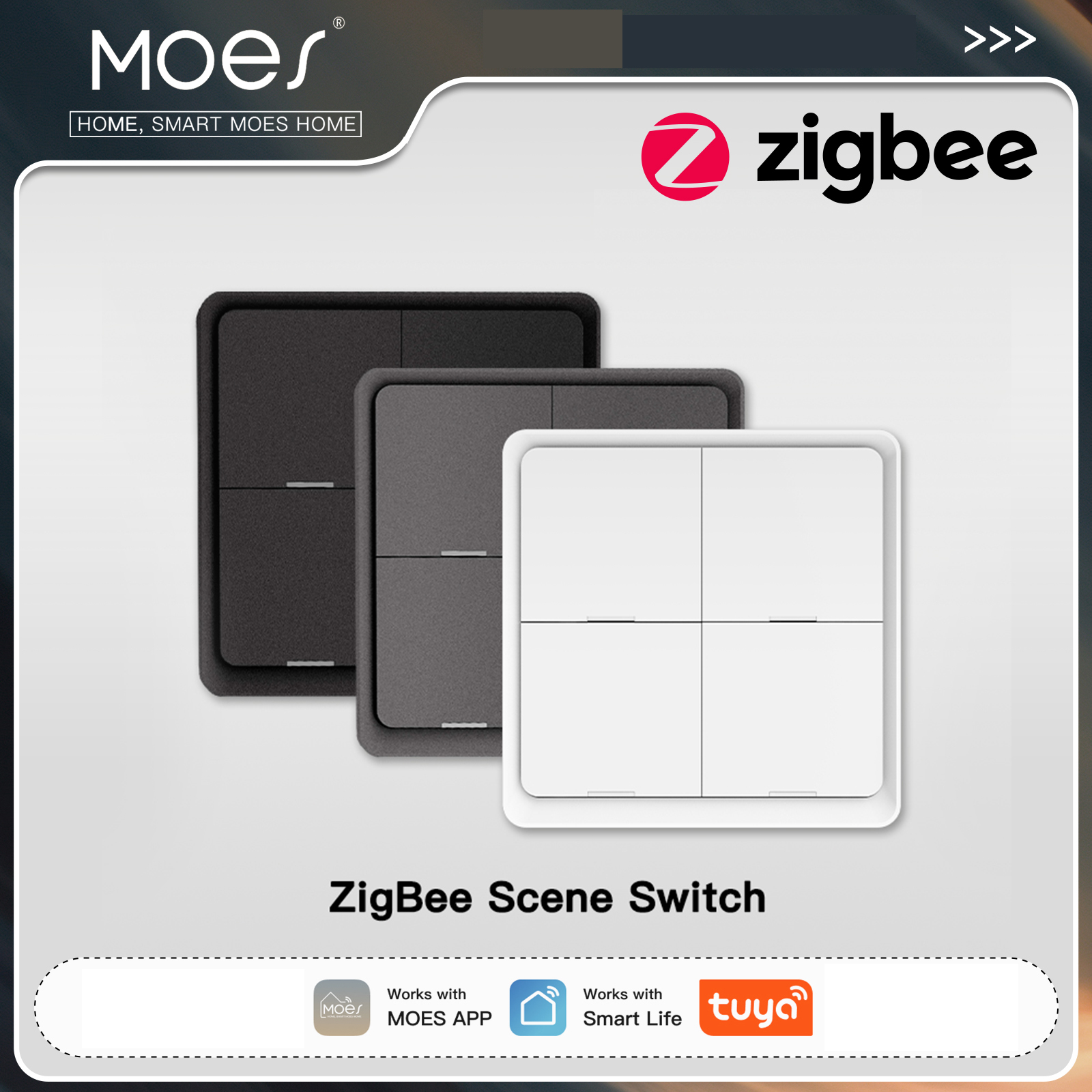 MOES ZigBee Wireless 12 Scene  - đánh giá và giá Smart Accessories