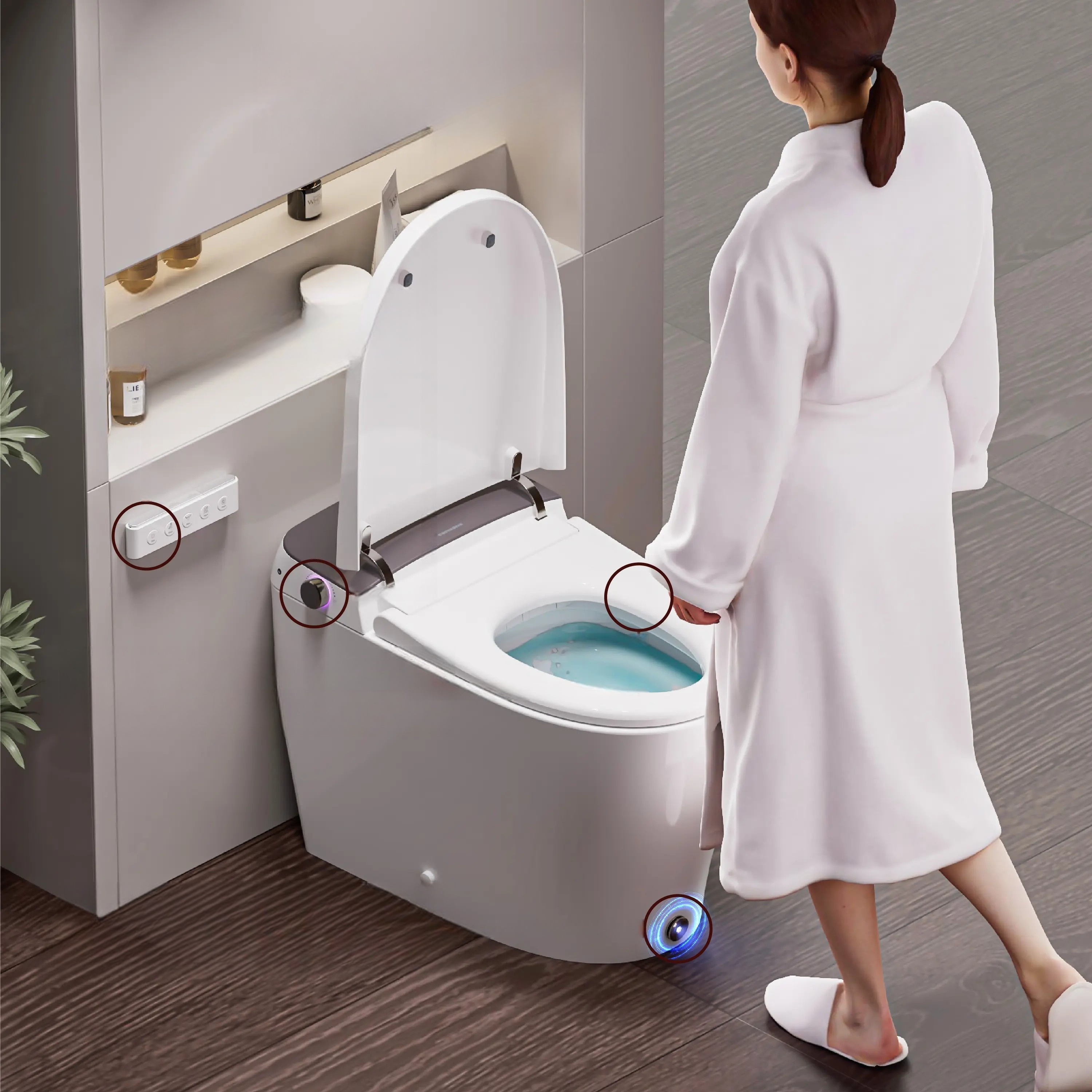 Automatic Wall Hung Smart Bide - đánh giá và giá Smart Accessories