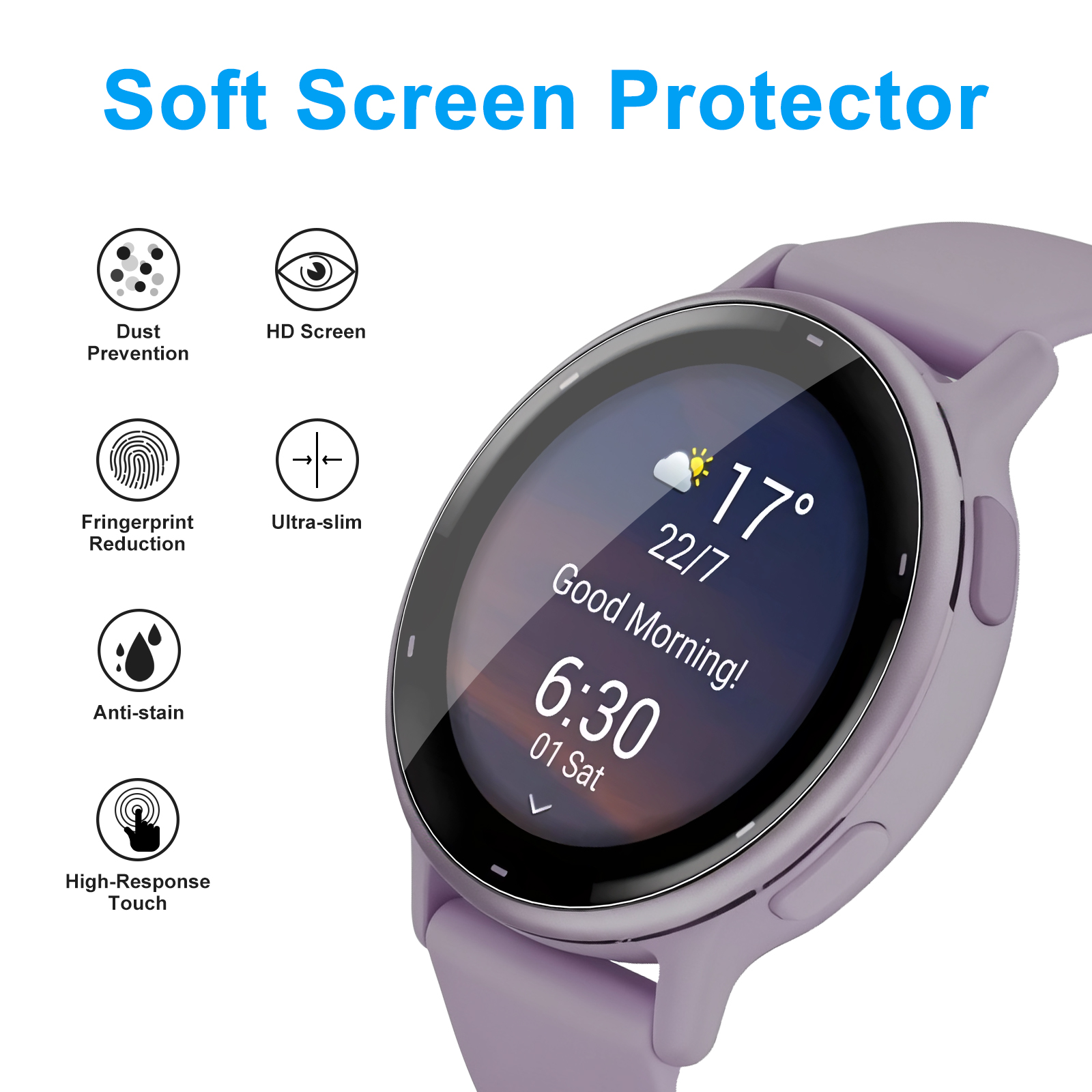Soft Clear Protective Film For - đánh giá và giá Watch Face Protector