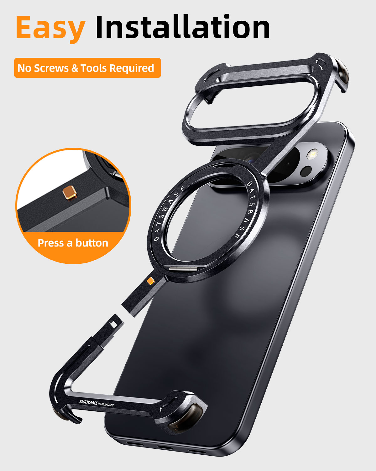 Oatsbasf Metal Phone Case for  - đánh giá và giá Magnetic Charging Stand