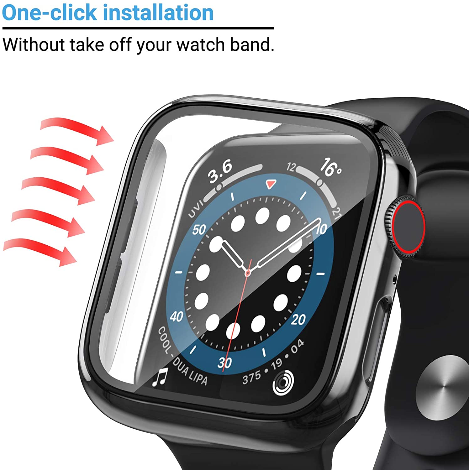 Glass+cover For Apple Watch Ca - đánh giá và giá Apple Smartwatch Accessories