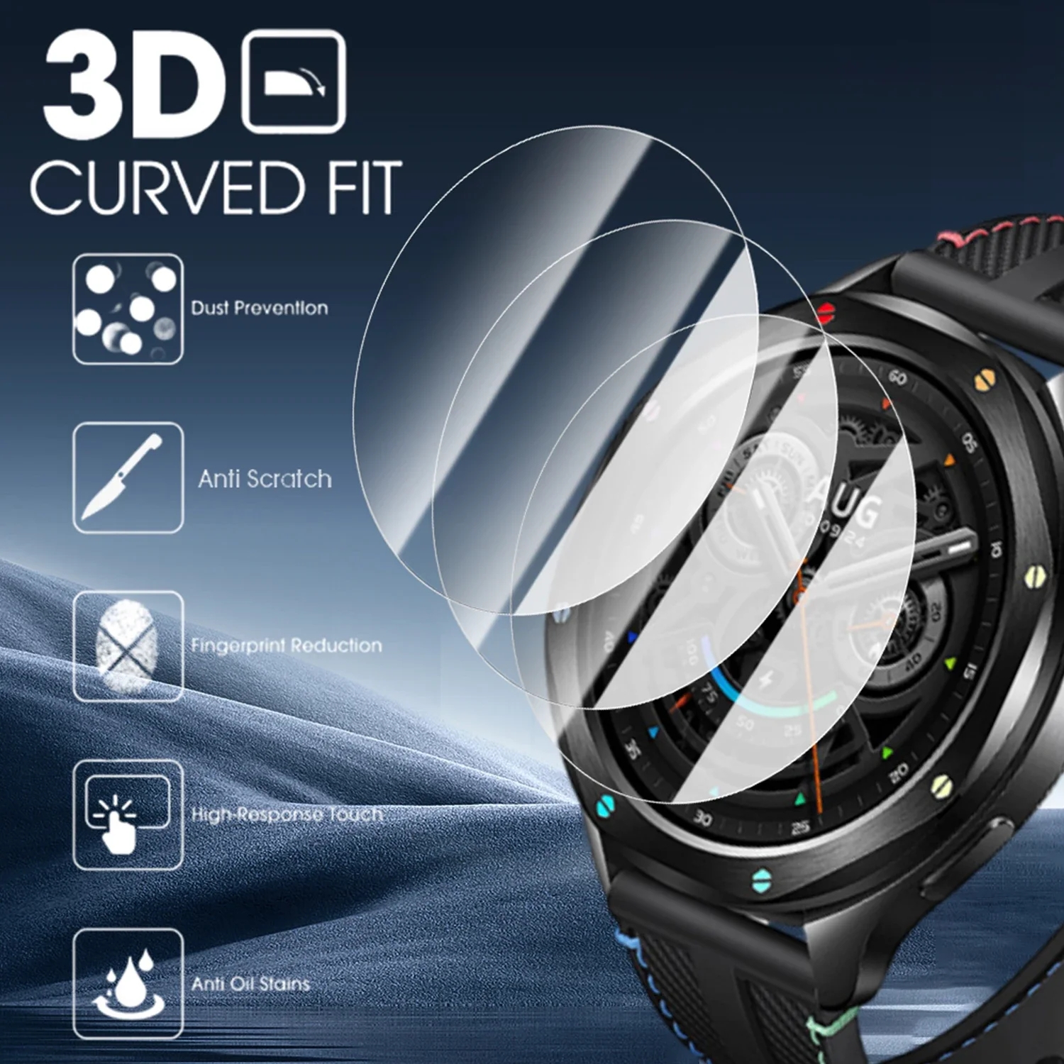 2PCS Tempered Glass For Xiaomi - đánh giá và giá Xiaomi Smartwatch S4 Accessories