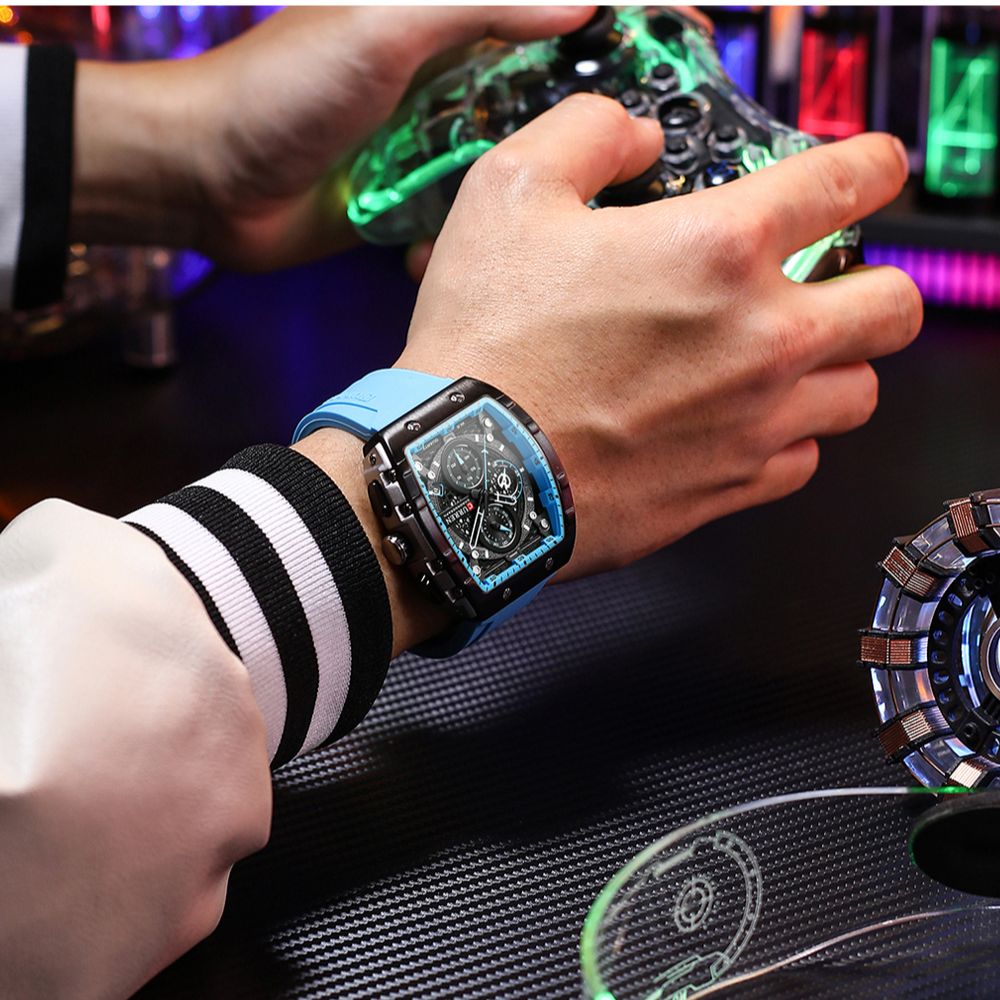 CURREN New RectangularSilicone - đánh giá và giá Smartwatch Guess