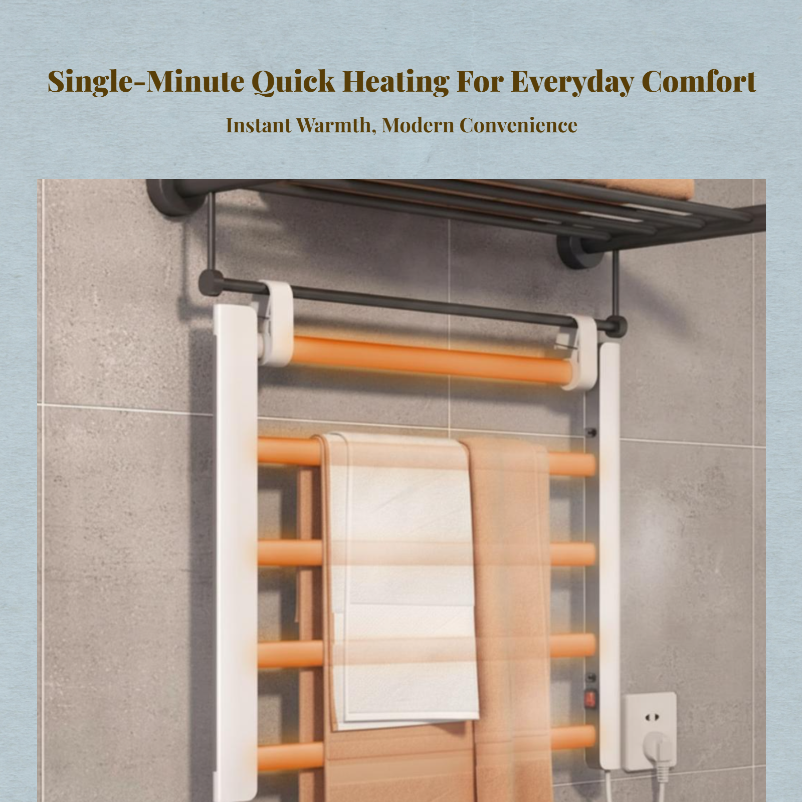 Electric Towel Warmer Aluminum - đánh giá và giá Smart Accessories