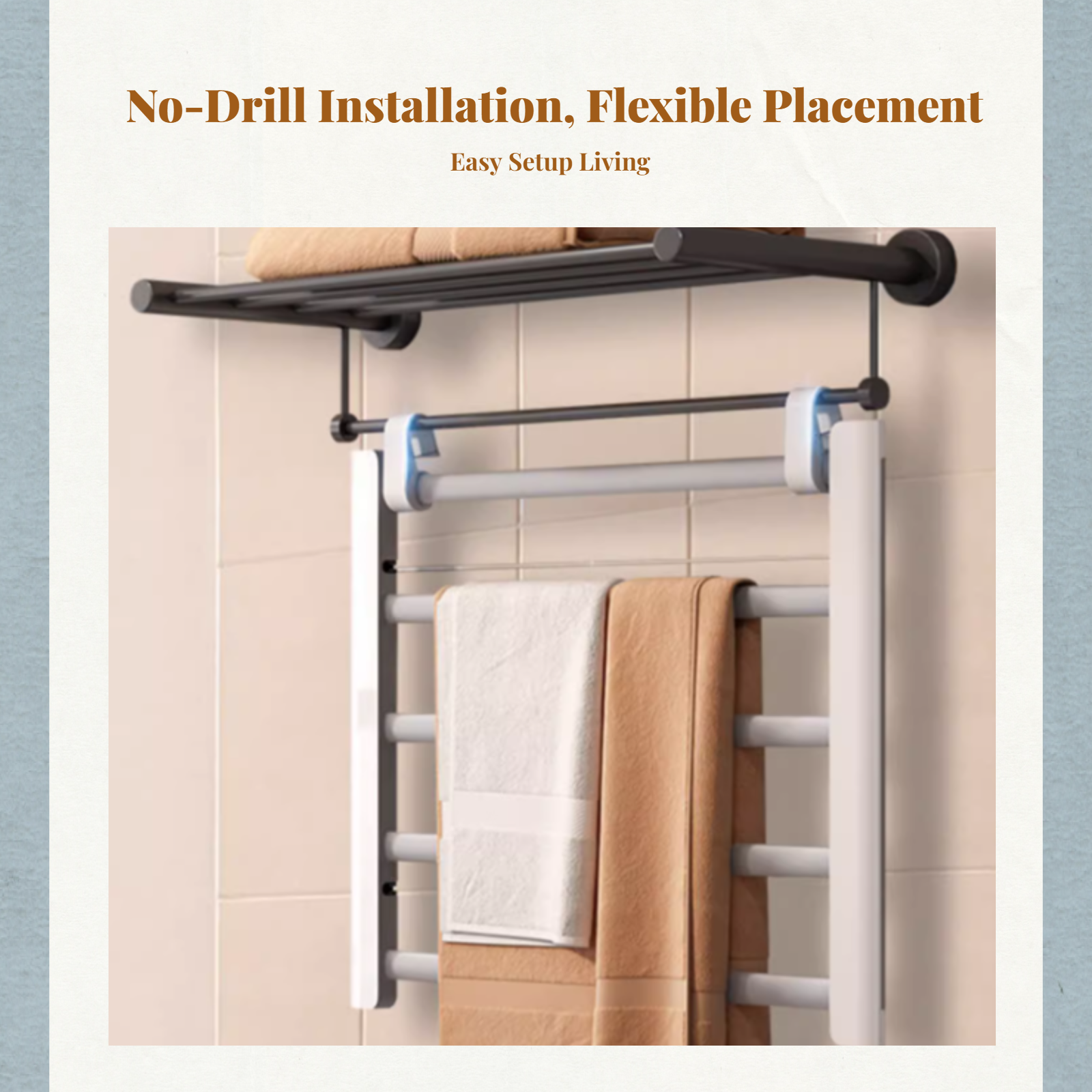 Electric Towel Warmer Aluminum - đánh giá và giá Smart Accessories