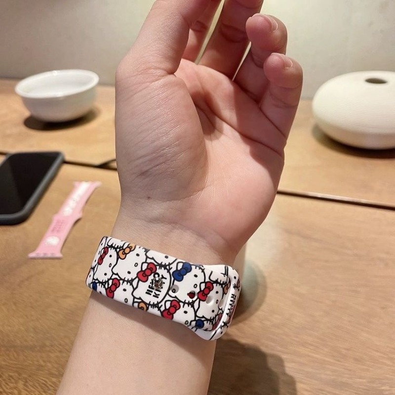 Anime Sanrio Cute Hello Kitty  - đánh giá và giá Silicone Band Replacement