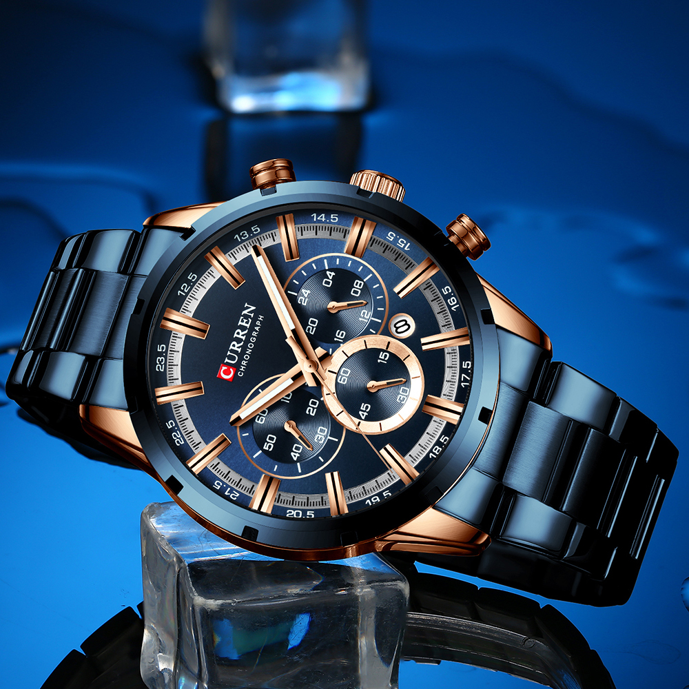 Curren Men's Watch Blue Dial S - đánh giá và giá Smartwatch Guess