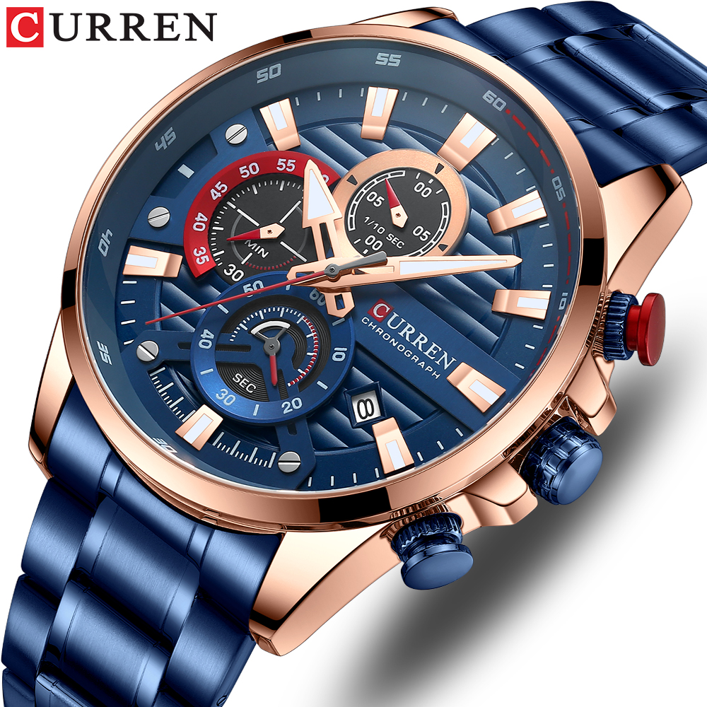 CURREN New Blue Multi Function - đánh giá và giá Smartwatch Guess
