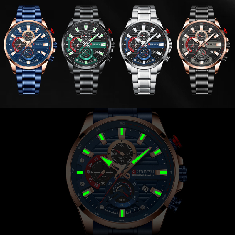 CURREN New Blue Multi Function - đánh giá và giá Smartwatch Guess