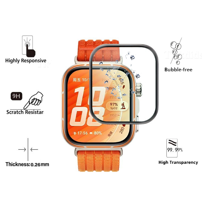Soft Tempered Glass for Huawei - đánh giá và giá Watch Face Protector