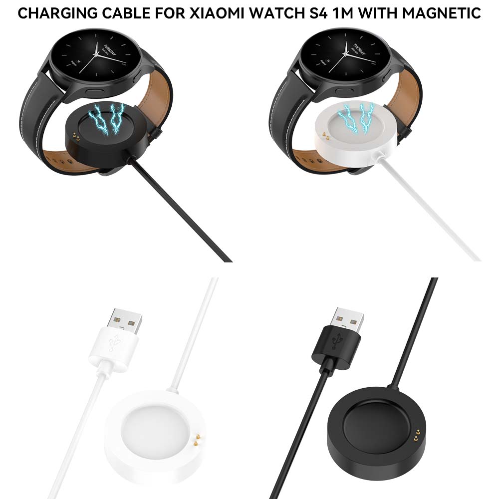 White Charger Cable For Xiaomi - đánh giá và giá Xiaomi Smartwatch S4 Accessories